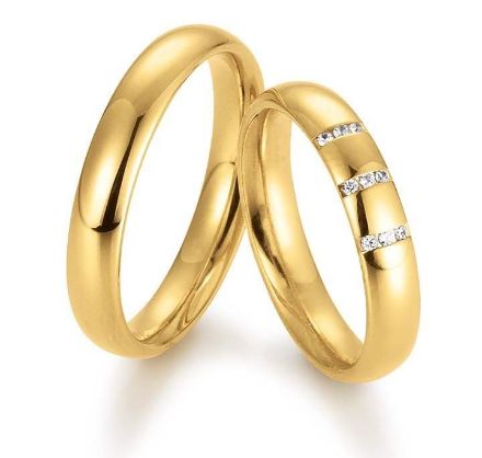 Gifteringer i gult gull 9kt, 4 mm. GETTMANN-806440 Gifteringer i gult gull 9kt, 4 mm. GETTMANN-806440