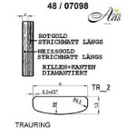 Skisse av hvitt gull 14 kt, 4 mm. Smart line - 480709800