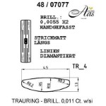 Skisse av hvitt gull 14 kt, 4.5 mm. Smart line - 4807077