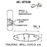 Skisse av hvitt gull 14 kt, 5 mm. Smart line - 4807039