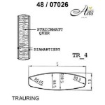 Skisse av gull 14 kt, 5 mm. Smart line - 4807026