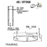 Skisse av hvitt gull 14 kt, 5 mm. Smart line - 48070600