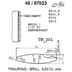 Skisse av hvitt gull 14 kt, 5.5 mm. Smart line - 48070230