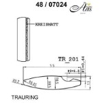 Skisse av hvitt gull 14 kt, 5.5 mm. Smart line - 48070240