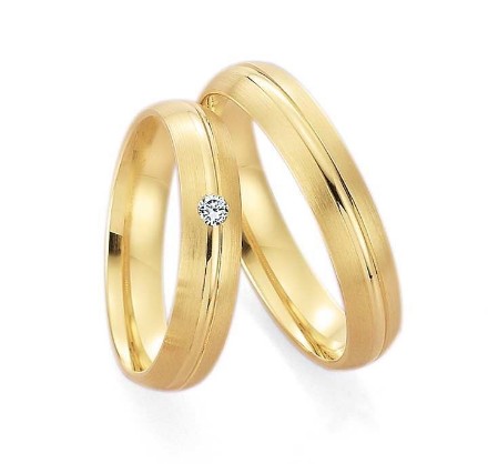 Gifteringer i gult gull 9kt, 4,5 mm. GETTMANN -1801245 Gifteringer i gult gull 9kt, 4,5 mm. GETTMANN -1801245