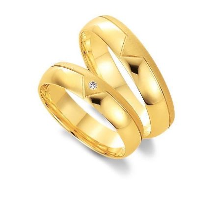 Gifteringer i gult gull 9kt, 5 mm. GETTMANN -1608050 Gifteringer i gult gull 9kt, 5 mm. GETTMANN -1608050