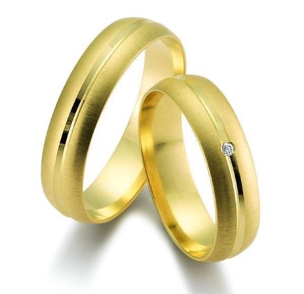 Gifteringer i gult gull 9kt, 5 mm. GETTMANN -834050 Gifteringer i gult gull 9kt, 5 mm. GETTMANN -834050