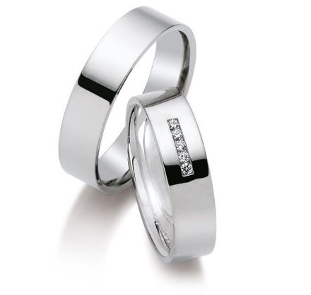 Gifteringer i hvitt gull 9kt, 5,5 mm. GETTMANN - 1807155 Gifteringer i hvitt gull 9kt, 5,5 mm. GETTMANN - 1807155