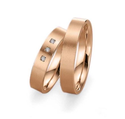 Gifteringer i rødt gull 9kt, 4,5 mm.GETTMANN - 1800145 Gifteringer i rødt gull 9kt, 4,5 mm.GETTMANN - 1800145