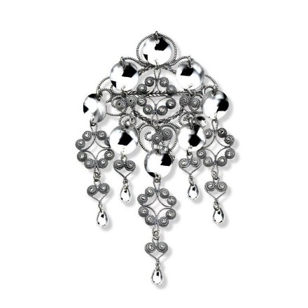 Stor Sølje, oksydert. Nordlandssølv - 61800 Stor Sølje, oksydert. Nordlandssølv - 61800