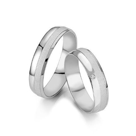 Gifteringer i hvitt gull 14 kt, 5 mm. Smart line - 480706900 Gifteringer i hvitt gull 14 kt, 5 mm. Smart line - 480706900