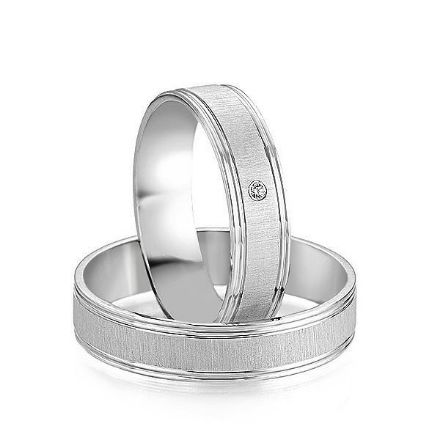 Gifteringer i hvitt gull 14 kt, 5 mm. Smart line - 480707100 Gifteringer i hvitt gull 14 kt, 5 mm. Smart line - 480707100