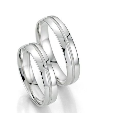 Gifteringer i hvitt gull 14 kt, 4.5 mm. Smart line - 4807037 Gifteringer i hvitt gull 14 kt, 4.5 mm. Smart line - 4807037