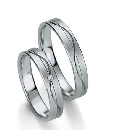 Gifteringer i hvitt gull 9 kt, 4 mm. Slim line - 4807135 Gifteringer i hvitt gull 9 kt, 4 mm. Slim line - 4807135