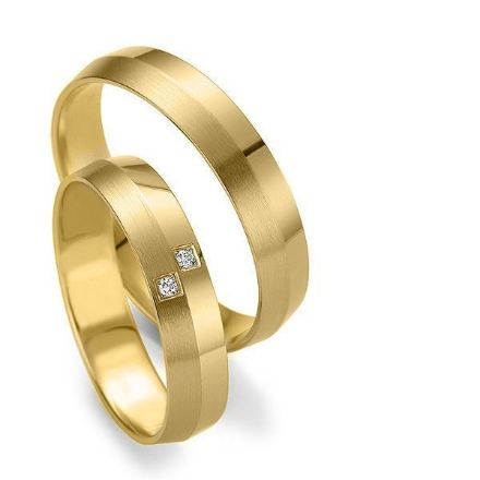 Gifteringer i gult gull 9kt, 4.5 mm. Slim  line - 24807137 Gifteringer i gult gull 9kt, 4.5 mm. Slim  line - 24807137