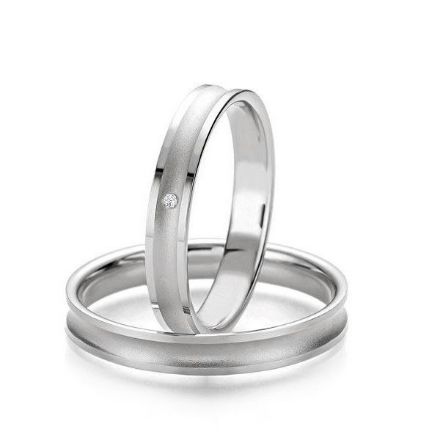 Gifteringer i hvitt gull 9 kt, 3.5 mm. Slim line - 24807125 Gifteringer i hvitt gull 9 kt, 3.5 mm. Slim line - 24807125