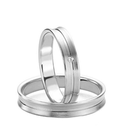 Gifteringer i gull 14 kt, 4 mm. Slim line - 48071290 Gifteringer i gull 14 kt, 4 mm. Slim line - 48071290
