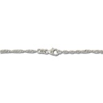 Armbånd gull. SINGAPORE mønster i hvitt gull 14 kt, 18 cm/2,2 mm - 18HV2218