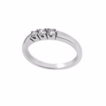 Bilde av Iselin alliansering 585/14 karat hvitt gull med 3x0.07 ct TW-Si - 8503070