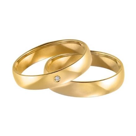 Gifteringer i gult gull 9kt, 4,5 mm. GETTMANN - 1110245 Gifteringer i gult gull 9kt, 4,5 mm. GETTMANN - 1110245