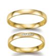 Gifteringer i gult gull 14 kt, 3 mm. GERSTNER - 282650