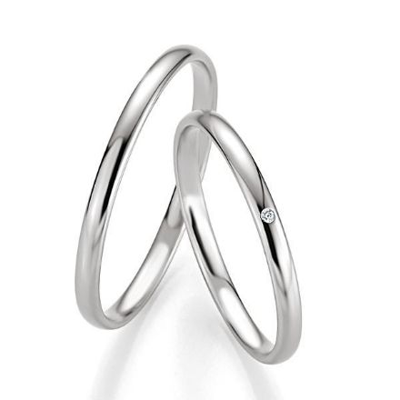 Gifteringer i platina 950, 2 mm. BASIC SLIM - 44804303 Gifteringer i platina 950, 2 mm. BASIC SLIM - 44804303