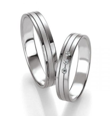 Gifteringer i hvitt & grått gull 14 kt, 3.5 mm. BASIC LIGHT - 4805667 Gifteringer i hvitt & grått gull 14 kt, 3.5 mm. BASIC LIGHT - 4805667