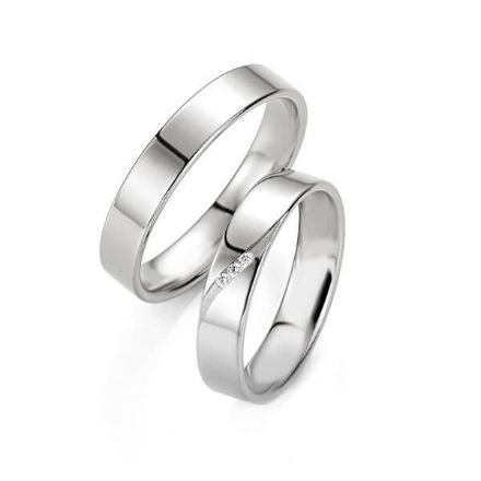 Gifteringer i hvitt gull 14 kt, 4.5 mm. BASIC SLIM - 48042290 Gifteringer i hvitt gull 14 kt, 4.5 mm. BASIC SLIM - 48042290