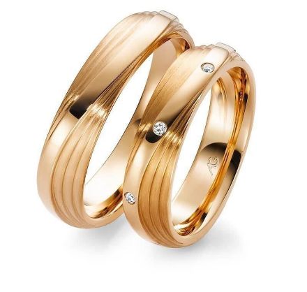 Gifteringer i rosé gull 14 kt, 5 mm. GERSTNER - 28548 Gifteringer i rosé gull 14 kt, 5 mm. GERSTNER - 28548