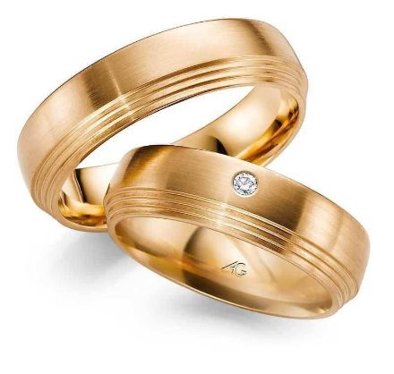 Gifteringer i rosé gull 14 kt, 6 mm. GERSTNER - 28562 Gifteringer i rosé gull 14 kt, 6 mm. GERSTNER - 28562