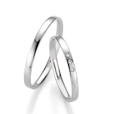 Gifteringer i hvitt gull 9 kt, 2 mm. BASIC SLIM - 14804307 Gifteringer i hvitt gull 9 kt, 2 mm. BASIC SLIM - 14804307