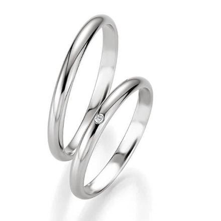 Gifteringer i hvitt gull 14 kt, 2.5 mm. BASIC SLIM - 4804311 Gifteringer i hvitt gull 14 kt, 2.5 mm. BASIC SLIM - 4804311