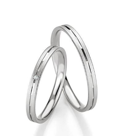 Gifteringer i hvitt gull 14 kt, 2.5 mm. BASIC SLIM - 4804321 Gifteringer i hvitt gull 14 kt, 2.5 mm. BASIC SLIM - 4804321