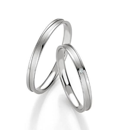 Gifteringer i hvitt gull 9 kt, 2.5 mm. BASIC SLIM - 14804325 Gifteringer i hvitt gull 9 kt, 2.5 mm. BASIC SLIM - 14804325