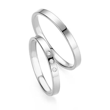 Gifteringer i hvitt gull 14 kt, 2.5 mm. BASIC SLIM - 48043130 Gifteringer i hvitt gull 14 kt, 2.5 mm. BASIC SLIM - 48043130