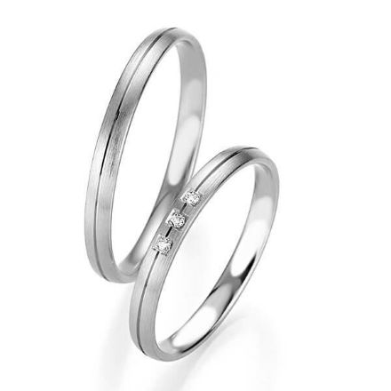 Gifteringer i hvitt gull 9 kt, 2.5 mm. BASIC SLIM - 148043230 Gifteringer i hvitt gull 9 kt, 2.5 mm. BASIC SLIM - 148043230