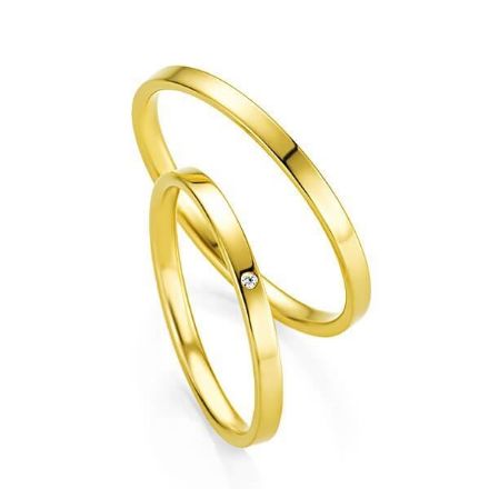 Gifteringer i gult gull 9 kt, 2.5 mm. BASIC SLIM - 14804309 Gifteringer i gult gull 9 kt, 2.5 mm. BASIC SLIM - 14804309