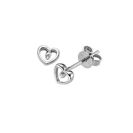 Diamantøredobber i hvitt gull, bredde 5 mm - 6482995 Diamantøredobber i hvitt gull, bredde 5 mm - 6482995