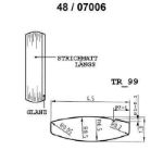 Skisse av gull 14 kt, 4.5 mm. Smart line - 4807006