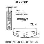 Skisse av gull 14 kt, 5 mm. Smart line - 4807011