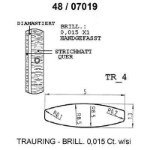 Skisse av gult gull 14 kt, 5 mm. Smart line - 48070190