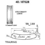 Skisse av gult gull 14 kt, 5.5 mm. Smart line - 4807028