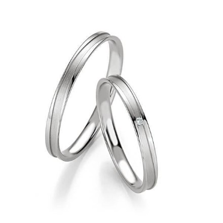 Gifteringer i hvitt gull 14 kt, 2.5 mm. BASIC SLIM - 4804325 Gifteringer i hvitt gull 14 kt, 2.5 mm. BASIC SLIM - 4804325