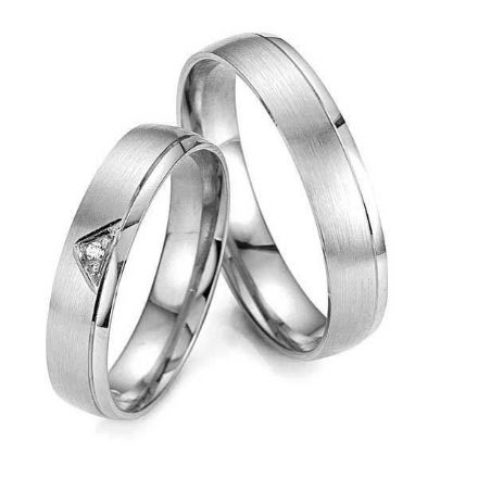 Gifteringer i hvitt gull 14 kt, 4.5 mm. Smart line - 48070050 Gifteringer i hvitt gull 14 kt, 4.5 mm. Smart line - 48070050