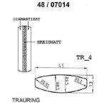 Skisse av hvitt gull 14 kt, 4.5 mm. Smart line - 48070140