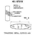 Skisse av hvitt gull 14 kt, 5 mm. Smart line - 48070150