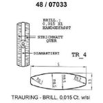 Skisse av gult gull 14 kt, 5 mm. Smart line - 48070330