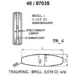 Skisse av gult gull 14 kt, 5 mm. Smart line - 48070350