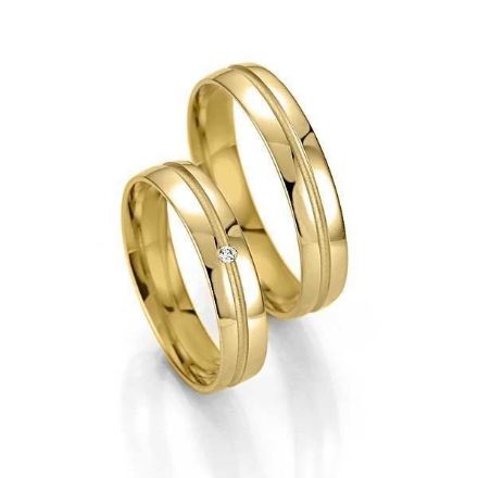 Gifteringer i gult gull 14 kt, 4.5 mm. Smart line - 48070370 Gifteringer i gult gull 14 kt, 4.5 mm. Smart line - 48070370