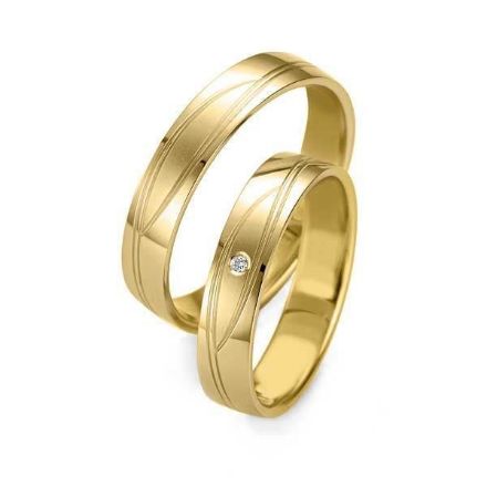 Gifteringer i gult gull 14 kt, 4.5 mm. Smart line - 48070730 Gifteringer i gult gull 14 kt, 4.5 mm. Smart line - 48070730